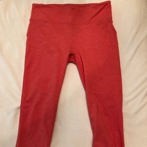 3/4 Length Coral Leggings Size Medium, WORN ONCE!
